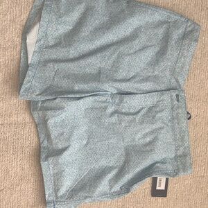 Peter Millar Flat Front Blue Shorts Relaxed Fit Swim Trunks